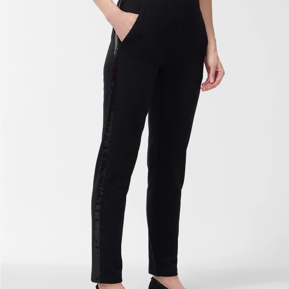 Chico's Black Pants with Sequin Detail